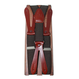 Tirantes elástico puntos marrón 30 mm