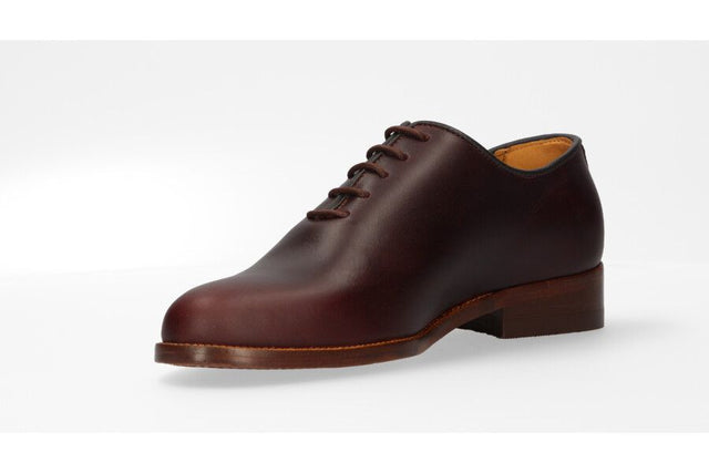 Zapato Polaina Ternera Marrón Oscuro Valverde del Camino