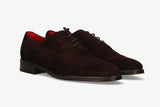 Brown Suede Lace-Up Shoe