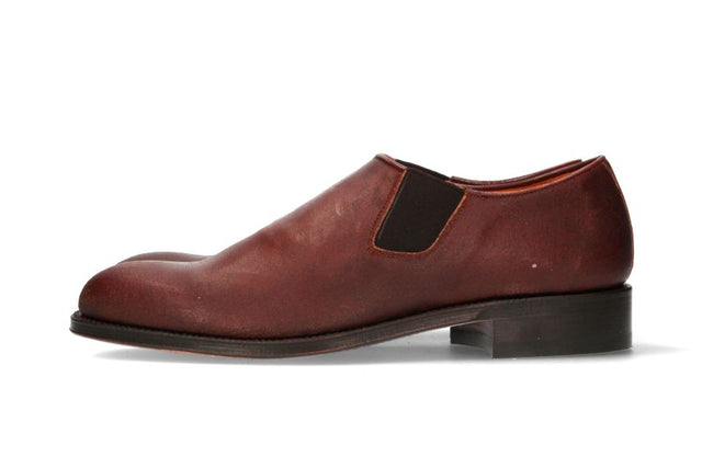 Zapato con elásticos para polaina ternera oscura Valverde del Camino