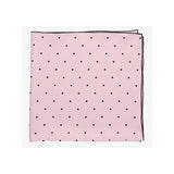 Pink Polka Dot Black Neck Scarf