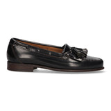 Navy Fringe and Tassel Moccasin