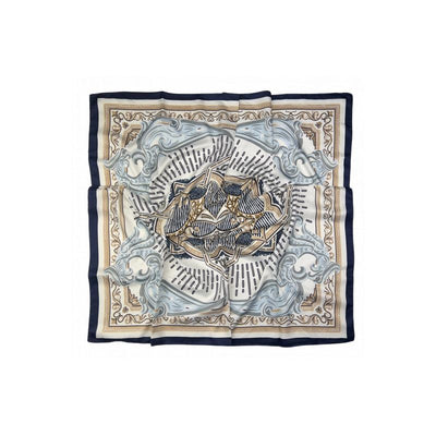 Blue-Camel Combined Scarf