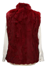 Chaleco Pelo Mujer Rojo