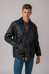 Chaqueta Encerada Burley Azul Marino