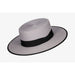 Jerez Hat with Silver Fur and Black Trim