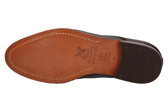 Zapato con Cordones Ternera Marrón Oscuro Valverde del Camino