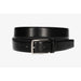 Black Smooth Leather Belt