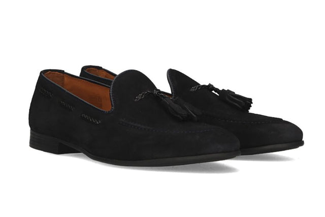Blue Suede Tassel Shoe