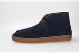 Casual Navy Blue Suede Boot