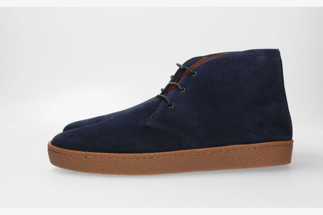 Casual Navy Blue Suede Boot