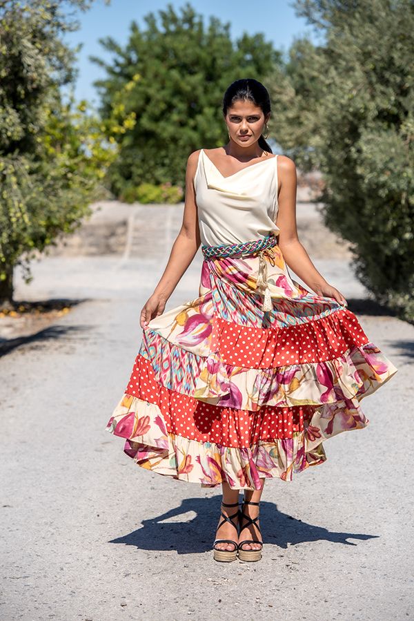 Falda Pareo Roja