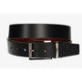 REVERSIBLE BLACK-LEATHER BELT