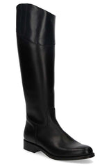 Black Equestrian Boot with Inner Zipper Valverde del Camino