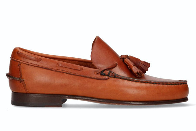 Mocasín Borlas Oxford Cuero