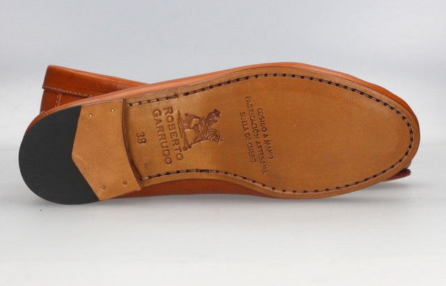 Mocasín con Antifaz Vaqueta Natural
