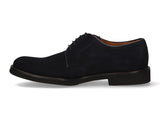 Navy Lace-Up Moccasin