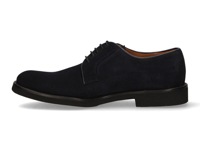 Navy Lace-Up Moccasin