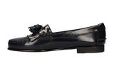 Navy Blue Fringe and Tassel Loafer