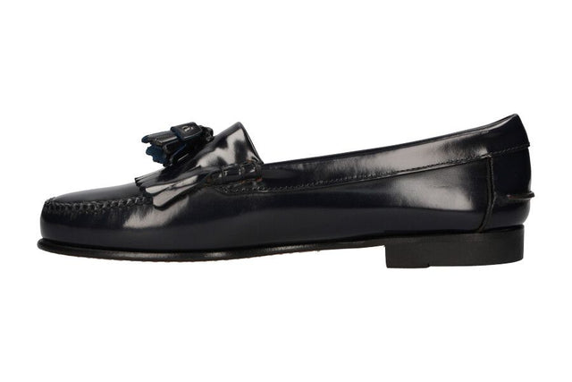 Navy Blue Fringe and Tassel Loafer