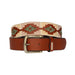 Cinturón Bordado Camel y Beige