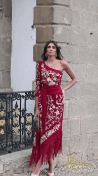 FALDA SOLERA BURDEOS