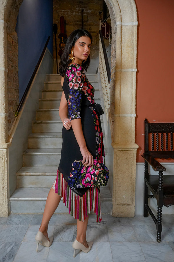 FALDA JARDIN FLORES MULTICOLOR