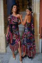 FALDA JARDIN FLORES MULTICOLOR