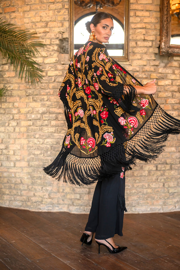 CHAQUETA PASODOBLE GASA NEGRA
