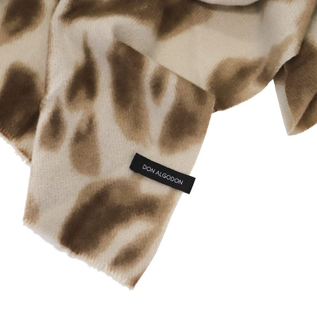 BUFANDA BEIGE MANCHAS MARRÓN
