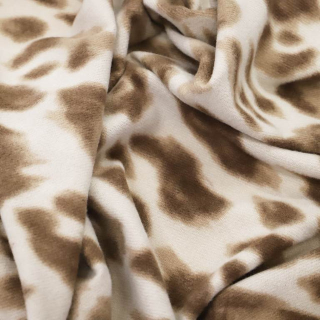 BUFANDA BEIGE MANCHAS MARRÓN
