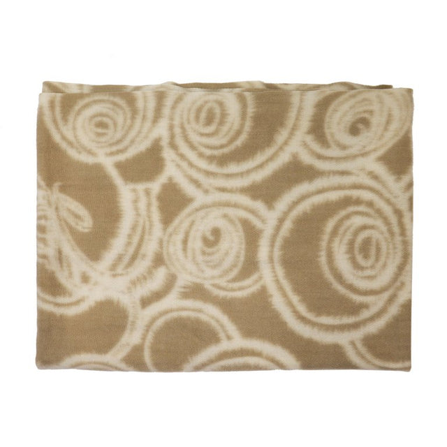 BUFANDA IMITACIÓN ROSAS BEIGE