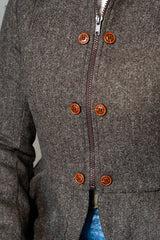 CHAQUETA TAVIRA  MEZCLILLA MARRON