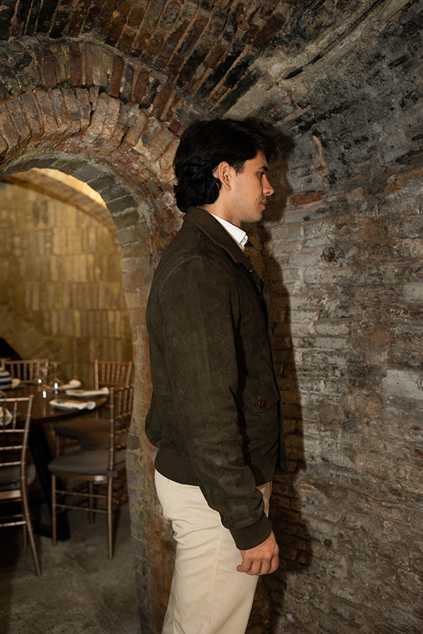 Sevilla green suede jacket