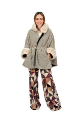 PONCHO CAPA MEZCLILLA GRIS
