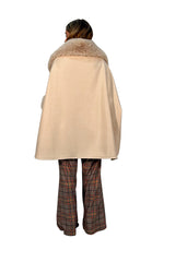 PONCHO CAPA PELO BEIGE