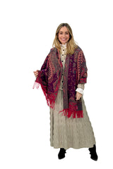 PASMINA MULTICOLOR ROJO