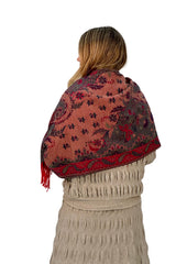 PASMINA MULTICOLOR ROJO