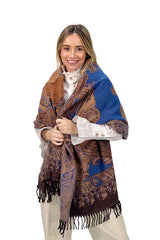 PASMINA CACHEMIRA AZUL