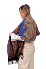 PASMINA CACHEMIRA AZUL
