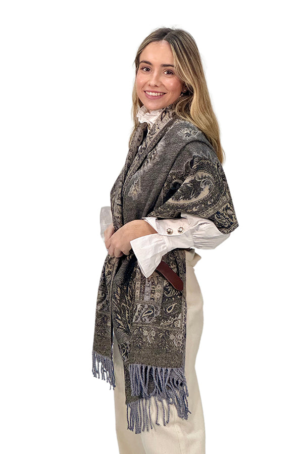 PASMINA CACHEMIRA GRIS