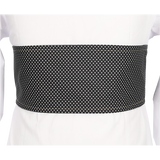 FAJÍN NEGRO LUNAR BLANCO
