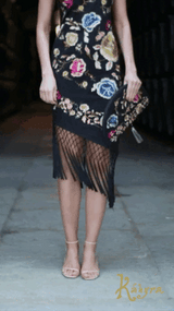 VESTIDO BORDADO NEGRO