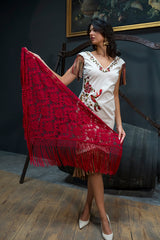 VESTIDO FLAMENCO MARFIL