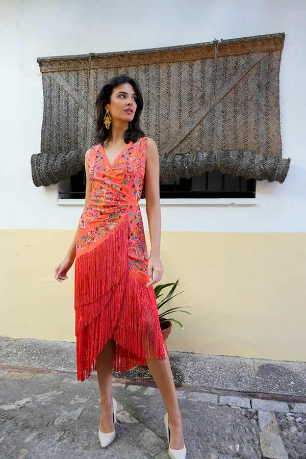 VESTIDO LOTO CORAL