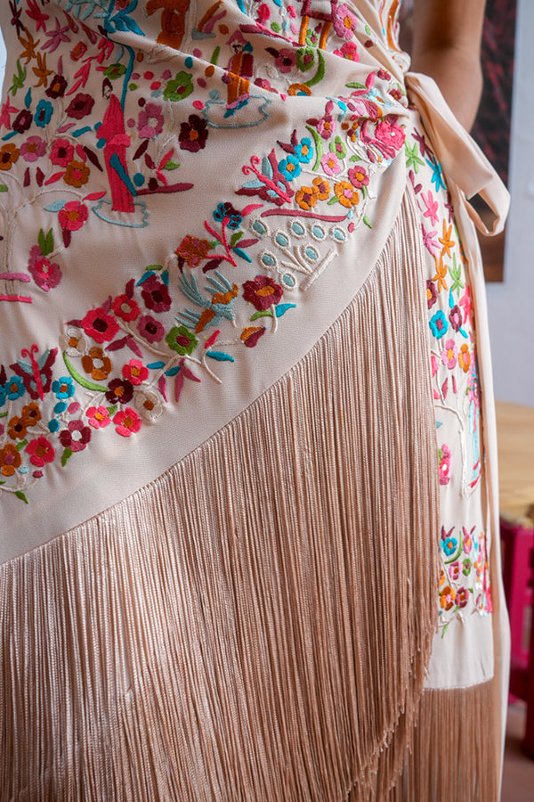 VESTIDO LOTO MARFIL