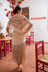 VESTIDO LOTO MARFIL