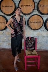 VESTIDO LOTO NEGRO