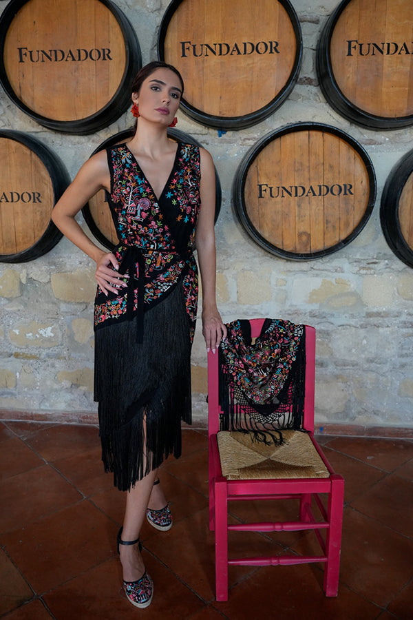 VESTIDO LOTO NEGRO