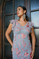 VESTIDO JAZMÍN GRIS